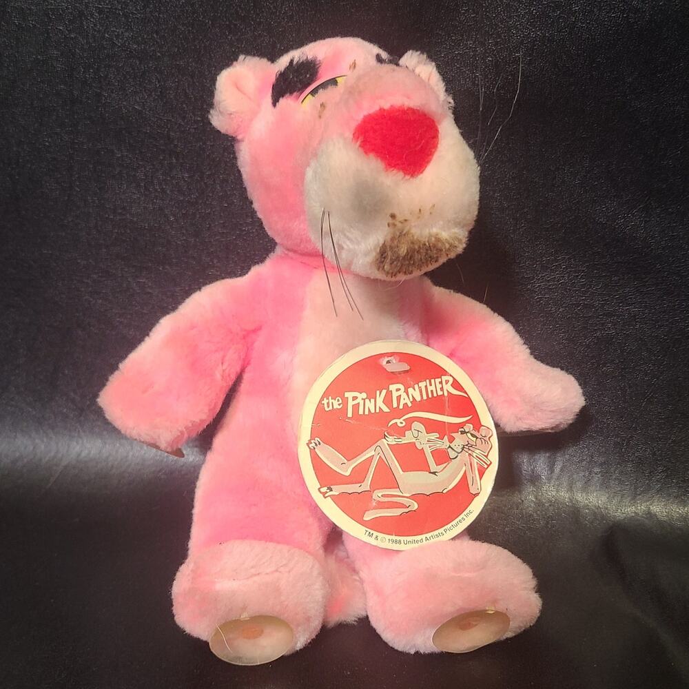 NWT Pink Panther window plush 1988